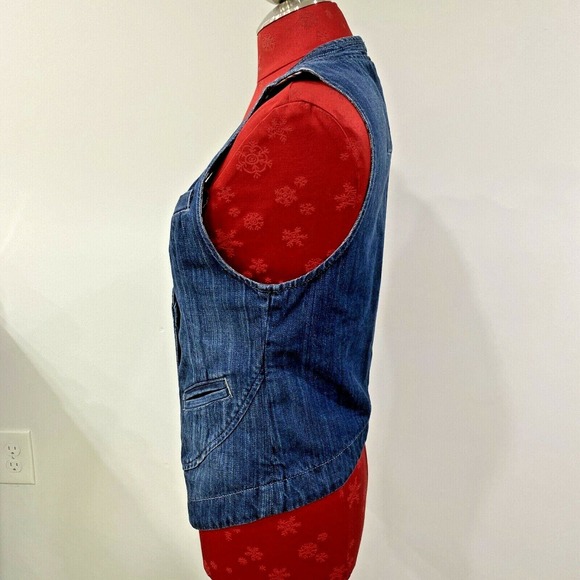 CAbi Blue Denim Vest - Picture 3 of 8